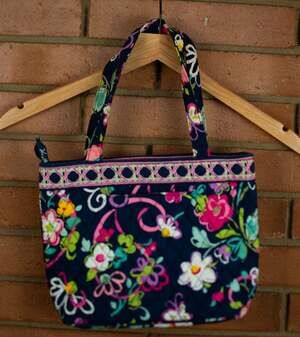 Vera Bradley Ribbons for Breast Cancer Awareness Tote Shoulder Bag Purse Rare